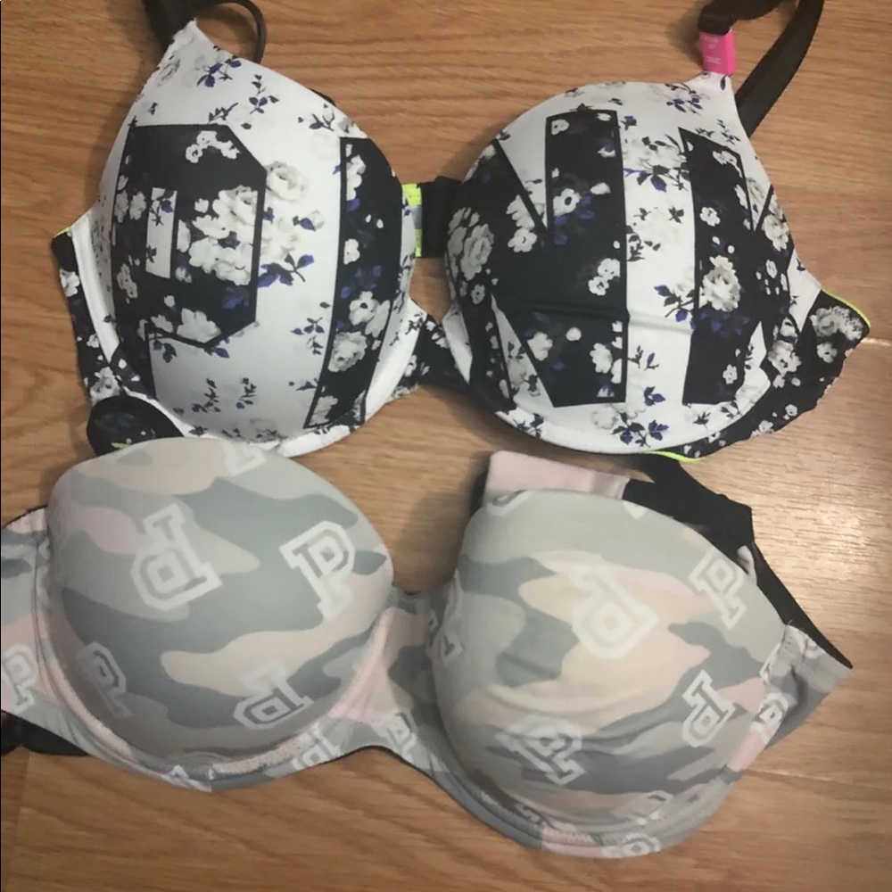2 New VS Pink 36C Bras